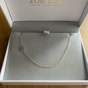 14k initial Zoe Lev necklace